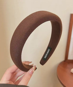 Modieuze Dames Hoofdband - Zachte Sponge Band voor Gezichtswas & Stijl
