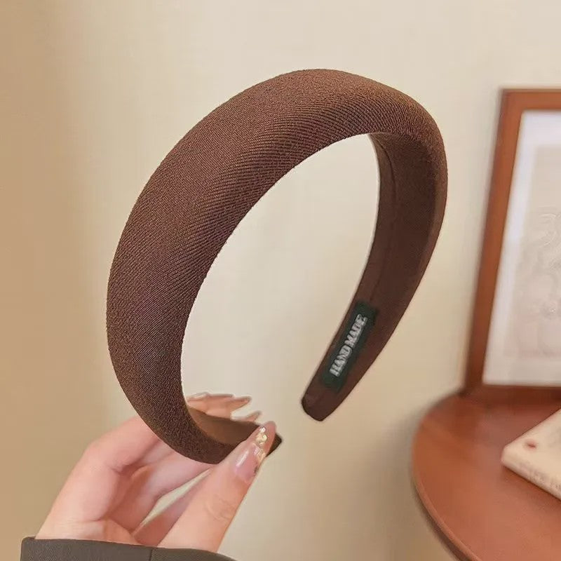 Modieuze Dames Hoofdband - Zachte Sponge Band voor Gezichtswas & Stijl