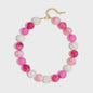 Bohemian Resin Kralen Ketting - Statement Choker met Dubbele Kleuren