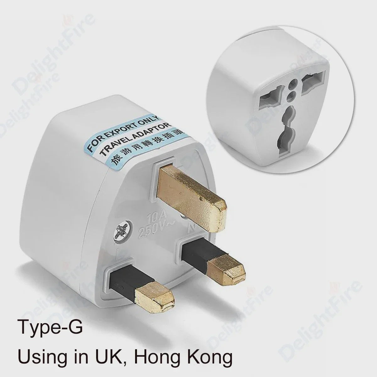 Universele Reisadapter AU/UK/US naar EU Type E/F - Stopcontact Omvormer