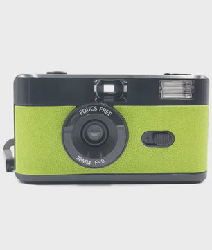 Retro 35mm Filmcamera met Ingebouwde Flits - Herbruikbaar en Stijlvol