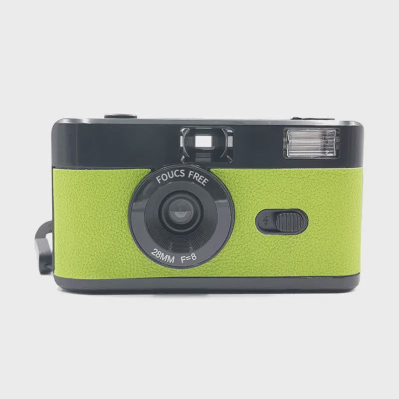 Retro 35mm Filmcamera met Ingebouwde Flits - Herbruikbaar en Stijlvol