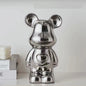 Keramische Bear Brick Beeldjes - Teddy Beer Decoratie voor Huis & Kamer (18/28 cm)
