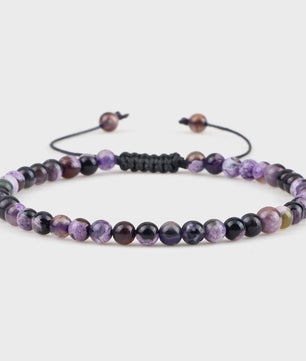 Natuurlijke 4mm Kralen Armbanden - Agate & Onyx - Yoga, Gebed & Stijlvol