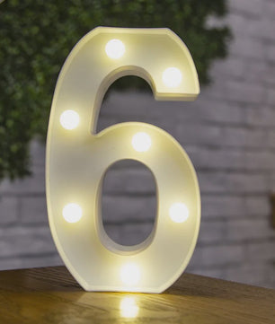 Decoratieve LED Letter & Cijfer Lampen - Creëer Sfeer met Warm Licht