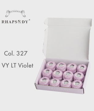 Rhapsody Pearl Cotton Garen Set - Maat 8 - 12 Bollen voor Haken, Borduren & Knutselen