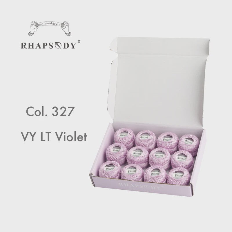 Rhapsody Pearl Cotton Garen Set - Maat 8 - 12 Bollen voor Haken, Borduren & Knutselen