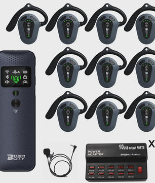Professioneel 2.4GHz Draadloos Tour Guide Systeem met Groene Laser Pointer en Audio Headset