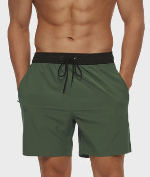 Heren Zwembroek Zomer Sportief Ademend met Elastische Tailleband, Mesh Voering en Zakken