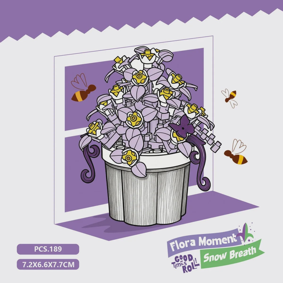 Bouwstenen Bloemen in Pot - Creatieve Mini Bloemenboeketten Bouwpakketten