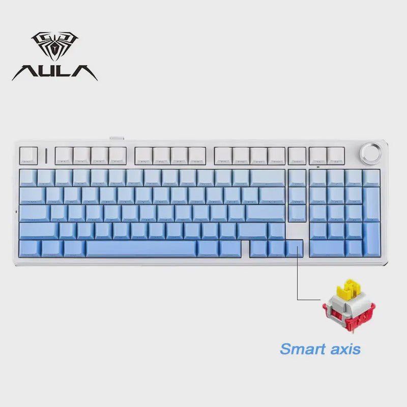 AULA F99PRO Mechanisch Gaming Toetsenbord - 99 toetsen, 3 Modi, Hot-Swappable, Gasket Structuur, Media Knop