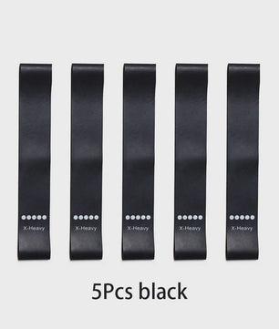 Set Weerstandsbanden Fitness - 5 Stuks TPE Elastische Loop Bands voor Krachttraining, Yoga & Gym