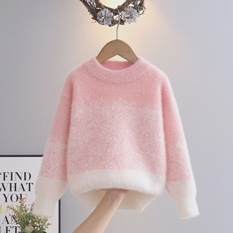 Schattige Gebreide Trui voor Meisjes - Elegante Winterkleding voor Kinderen