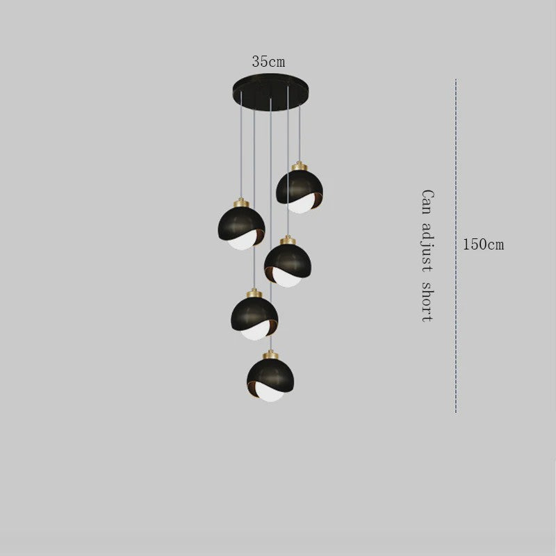 Moderne Hanglamp Glas Bol LED - Sfeervolle Verlichting voor Slaapkamer, Eetkamer & Keuken