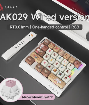 AJAZZ AK029 Mechanisch Gaming Toetsenbord - Compact, Hot-Swappable, One-Handed Esports