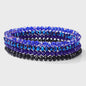 Set van 4 Kristallen Kralen Armbanden - Kleurrijk & Elegant