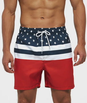 Herenshorts met Zomerse Print - Zwembroek, Strandshort & Sportbroek met Zakken