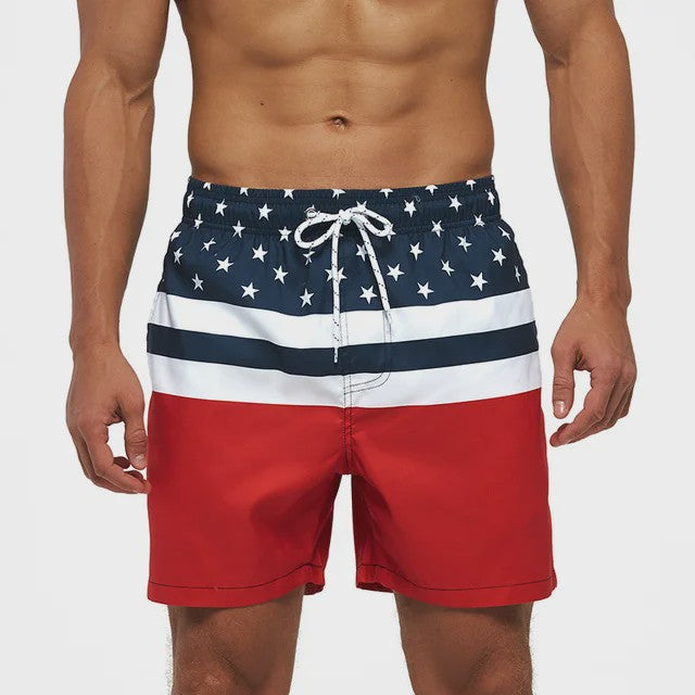 Herenshorts met Zomerse Print - Zwembroek, Strandshort & Sportbroek met Zakken