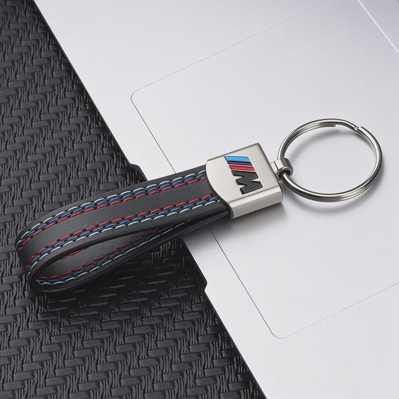 Luxe Lederen Sleutelhanger BMW M - Sportief Design voor BMW 1-7 Serie, X1-X7