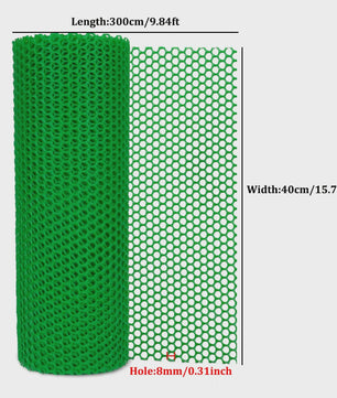 Universeel Beschermnet Plastic Gaas 40x300cm - Valbeveiliging, Tuin & Dierenverblijf