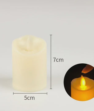 Set van 1-10 LED Kaarsen met Flakkerend Vlam Effect - Flameless Kaarsen voor Feestelijke Decoratie