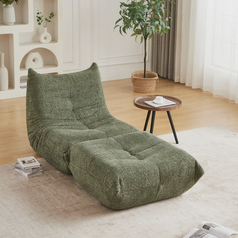 Moderne Chenille Togo Fauteuil - Comfortabele Lounge Stoel met Memory Foam