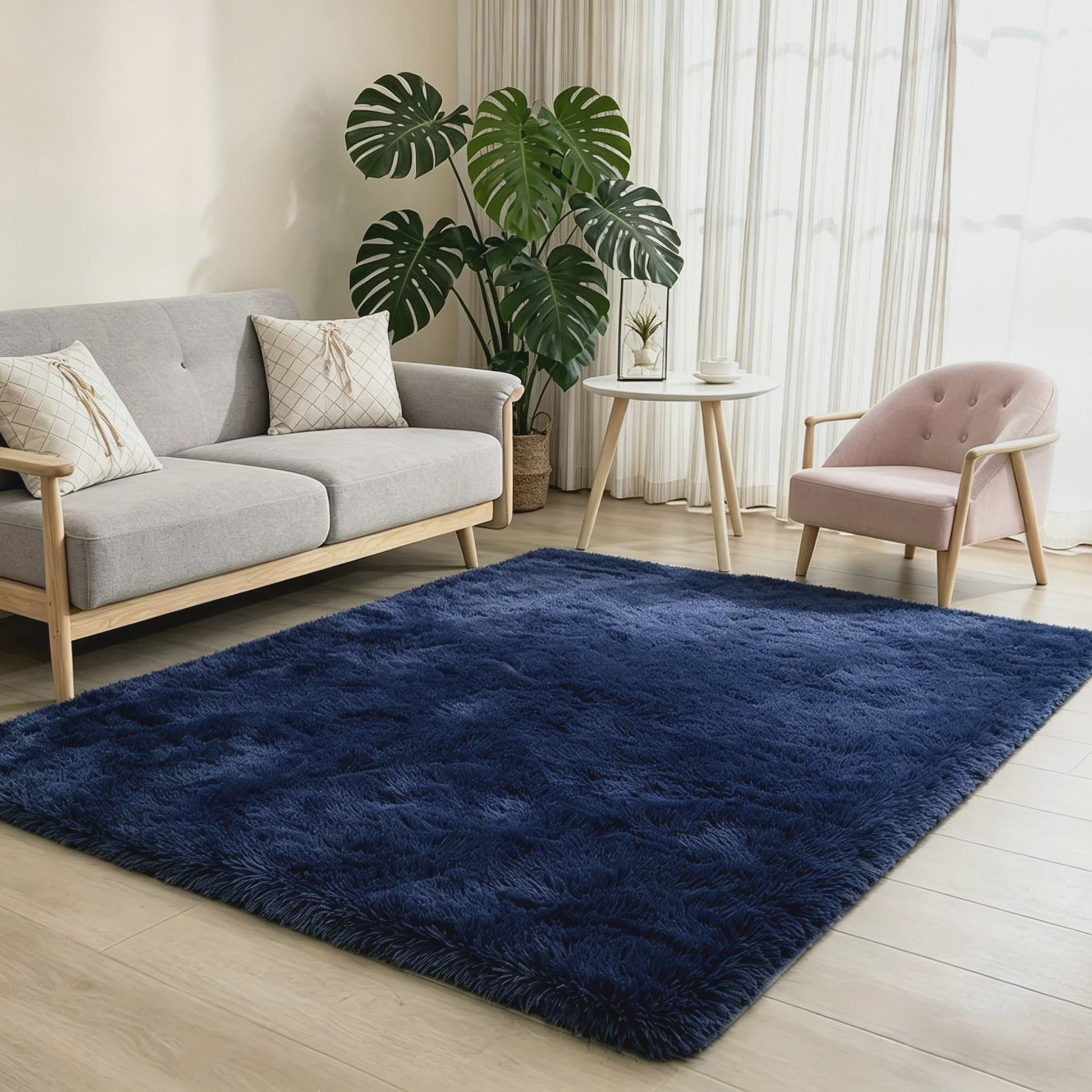 Superzacht Hoogpolig Vloerkleed - Pluizig & Luxueus voor Woonkamer, Slaapkamer & Kinderkamer
