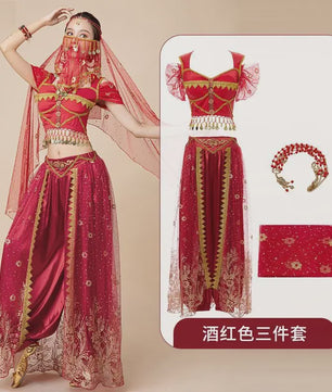 Prachtig Belly Dance Kostuum - Princess Stijl Outfit voor Dames | Dans, Feest & Halloween