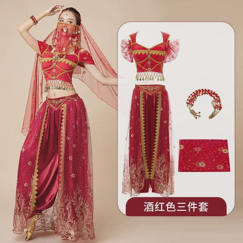 Prachtig Belly Dance Kostuum - Princess Stijl Outfit voor Dames | Dans, Feest & Halloween