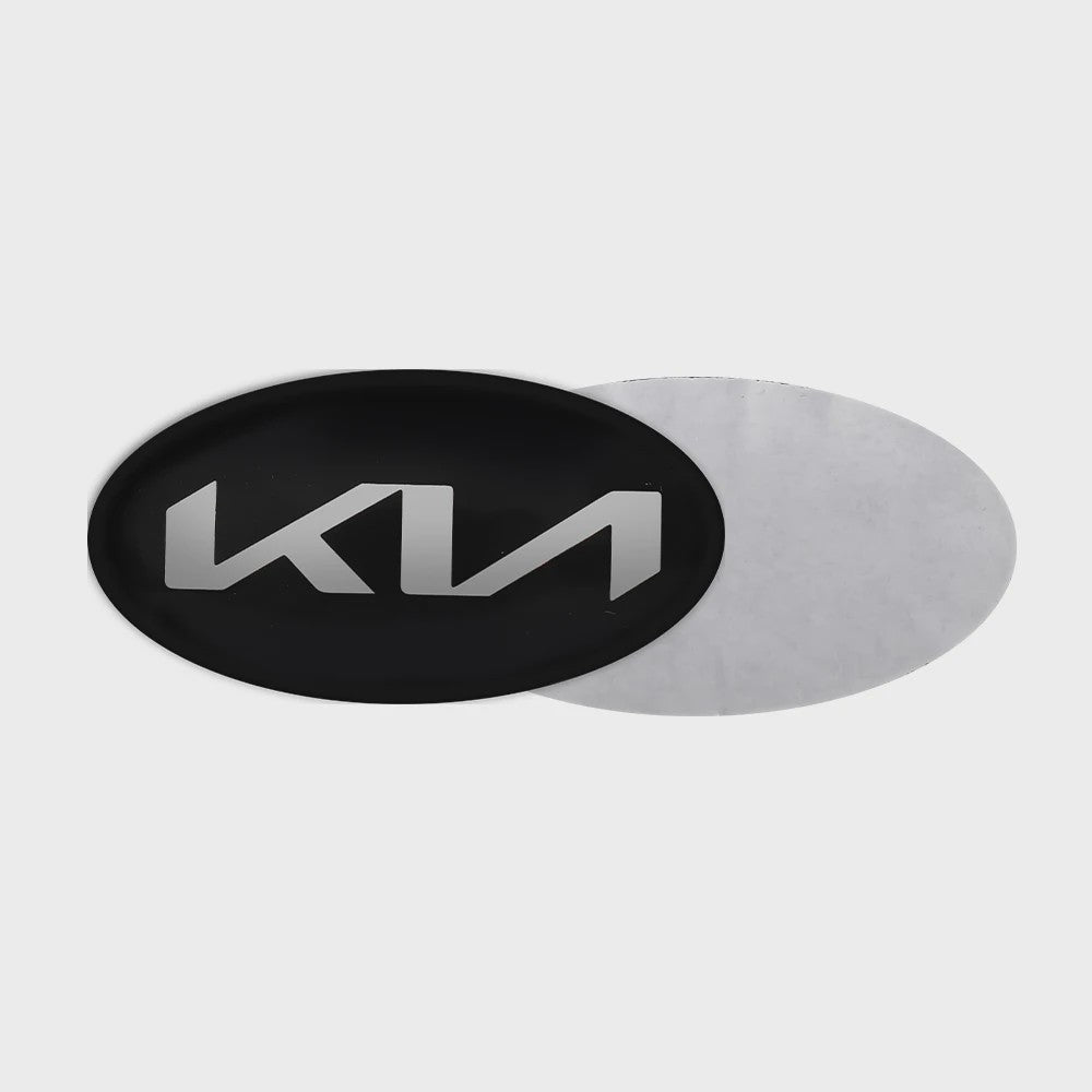 Stuurwiel Embleem Badge Sticker voor KIA Modellen (6.1x3.2cm)