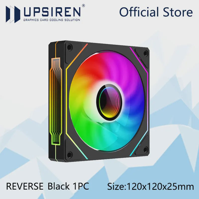 UPSIREN UF-1 PRISM 4 PRO 12cm ARGB PWM PC Ventilator - Stille Koeling met Grote Luchtstroom