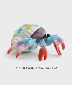 Realistische Heremietkreeft Figuur - Duurzaam PVC Zeedier Speelgoed voor Kinderen