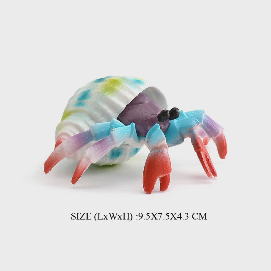 Realistische Heremietkreeft Figuur - Duurzaam PVC Zeedier Speelgoed voor Kinderen