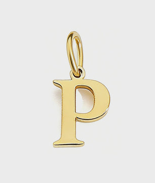 Gouden Initiaal Bedel - Roestvrij Staal - DIY Ketting Bedeltje A-Z