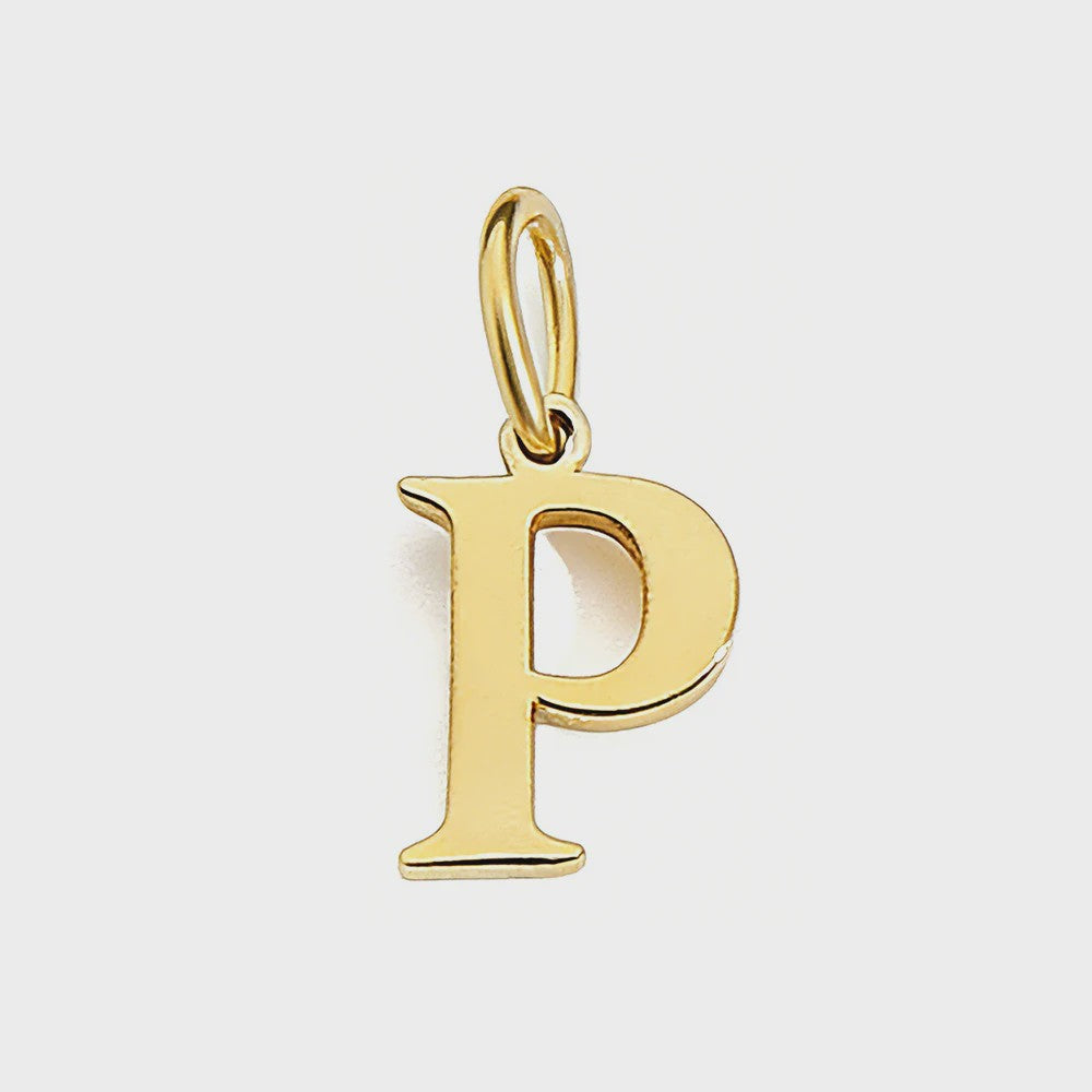 Gouden Initiaal Bedel - Roestvrij Staal - DIY Ketting Bedeltje A-Z