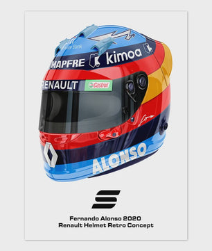 Iconische F1 Racer Helm Poster - Ayrton Senna Formule 1 Muurdecoratie