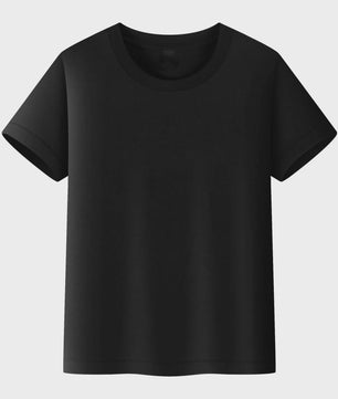 Basic Katoenen T-shirt voor Kinderen & Baby's - Jongens & Meisjes - Wit & Roze - Maten 1 t/m 14 Jaar