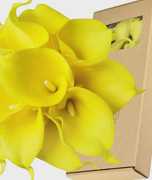 Real Touch Kunst Calla Lelies - Bruidsboeket & Bloemstukken (15 stuks)