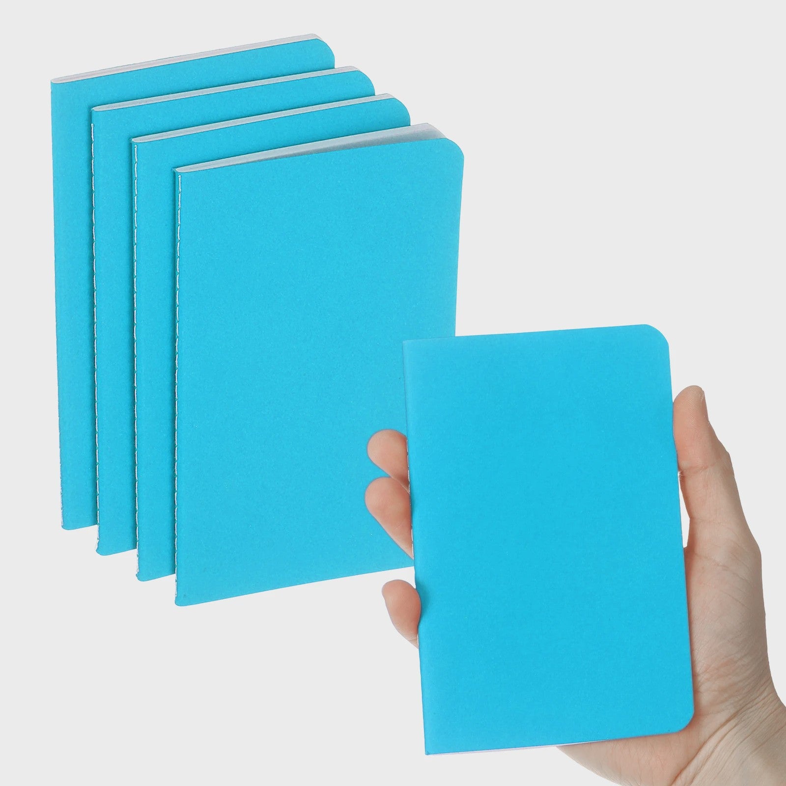 Set van 4/6 Mini A6 Notitieboekjes - Kraft Paper, Gelinieerd, Draagbaar Memo Pad