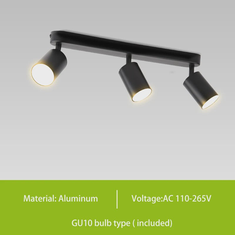 Verstelbare GU10 LED Spot Plafondlamp - Keuze uit 2, 3 of 4 Spots