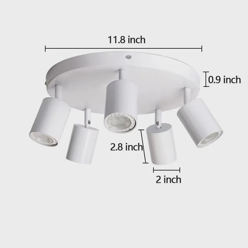 Verstelbare LED Spot Rail - 7W/12W GU10 - Plafond- en Wandspot