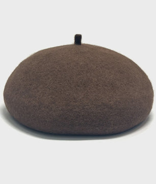 Dames Baret Hoed - Vintage Wol Baret Cap voor Herfst & Winter