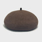 Dames Baret Hoed - Vintage Wol Baret Cap voor Herfst & Winter