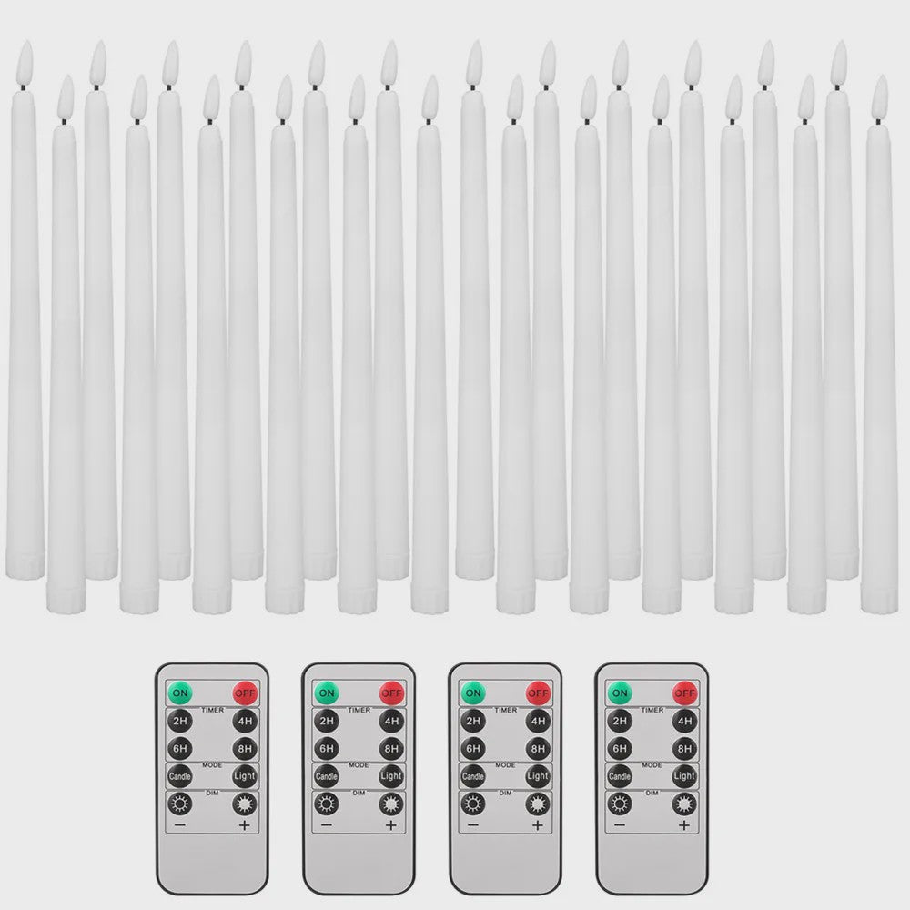 LED Flakkerende Taper Kaarsen 11 inch met Afstandsbediening - Sfeervol en Veilig