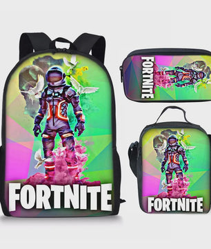Fortnite Schooltas Set: Rugzak, Pennenhouder & Lunchtas voor Kinderen