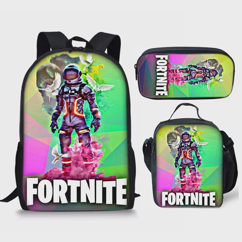 Fortnite Schooltas Set: Rugzak, Pennenhouder & Lunchtas voor Kinderen