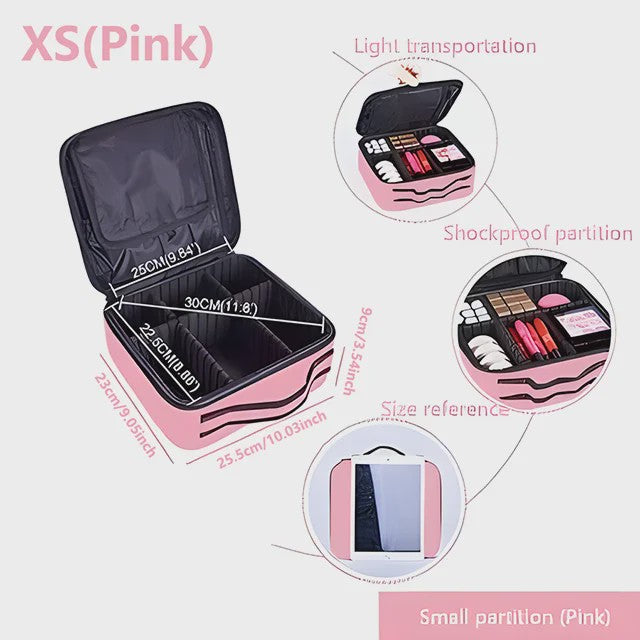 Professionele Make-up Koffer - Grote Capaciteit Reis Organizer voor Cosmetica & Beauty Tools