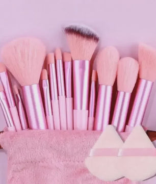 Professionele Make-up Kwasten Set: Zachte Kabuki & Blending Penselen voor Foundation, Poeder, Oogschaduw - Beauty Tools Kit