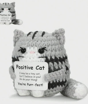 Schattige Gehaakte Bij - Motiverende Decoratie & Positieve Energie Cadeau