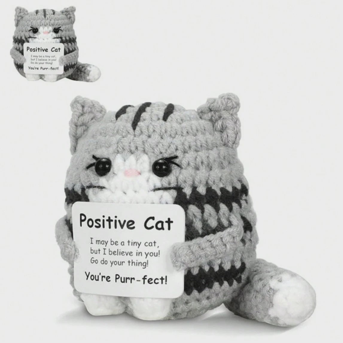 Schattige Gehaakte Bij - Motiverende Decoratie & Positieve Energie Cadeau